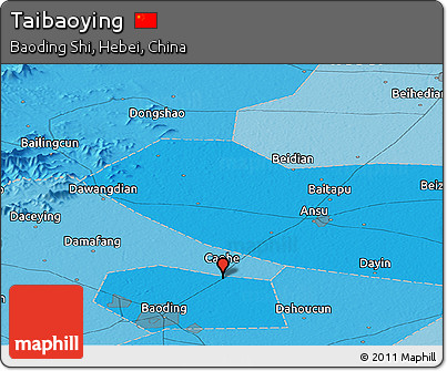 Political Panoramic Map of Taibaoying
