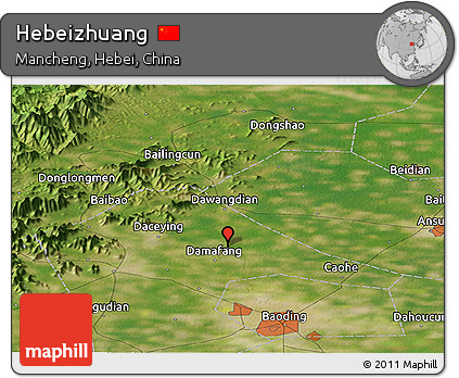 Satellite Panoramic Map of Hebeizhuang