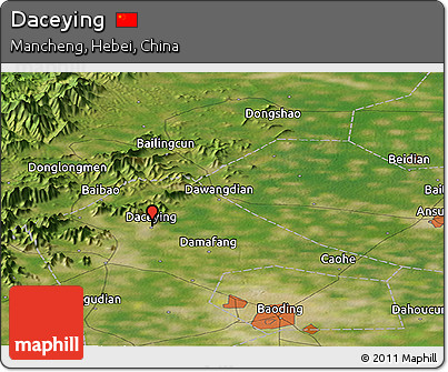 Satellite Panoramic Map of Daceying