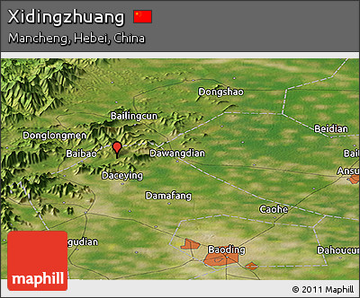 Satellite Panoramic Map of Xidingzhuang