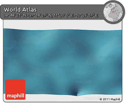 Satellite 3D Map of the Area around 39° 3' 25" N, 11° 58' 29" E