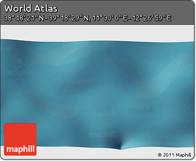 Satellite 3D Map of the Area around 39° 3' 25" N, 11° 58' 29" E