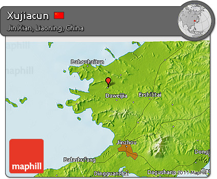 Physical 3D Map of Xujiacun