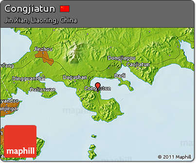 Physical 3D Map of Congjiatun