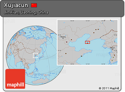 Gray Location Map of Xujiacun