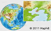 Physical Location Map of Jinjiajie