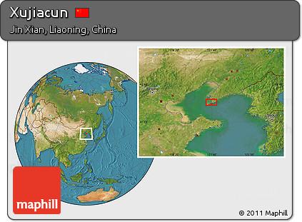 Satellite Location Map of Xujiacun