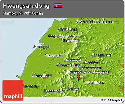 Physical 3D Map of Hwangsan-dong