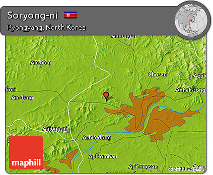 Physical 3D Map of Soryong-ni