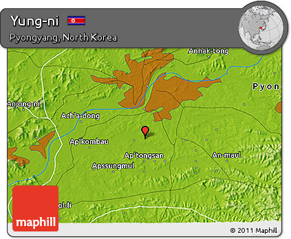 Physical 3D Map of Yung-ni