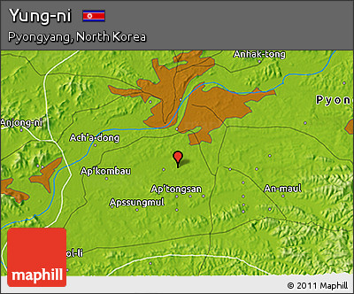 Physical 3D Map of Yung-ni