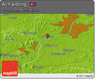 Physical 3D Map of Ach'a-dong
