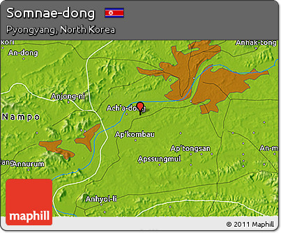 Physical 3D Map of Somnae-dong