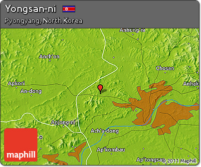 Physical 3D Map of Yongsan-ni