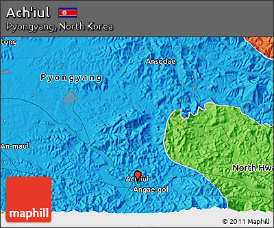 Political 3D Map of Ach'iul