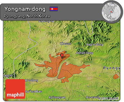 Satellite 3D Map of Yongnam-dong