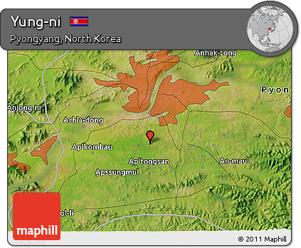 Satellite 3D Map of Yung-ni