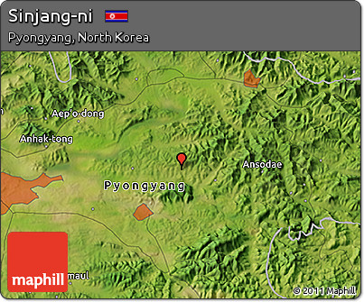 Satellite 3D Map of Sinjang-ni