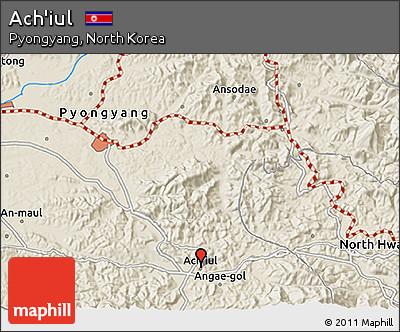 Shaded Relief 3D Map of Ach'iul