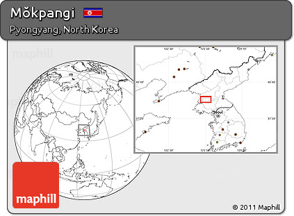 Blank Location Map of Mŏkpangi