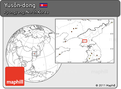 Blank Location Map of Yusŏn-dong