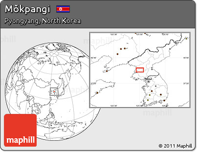 Blank Location Map of Mŏkpangi