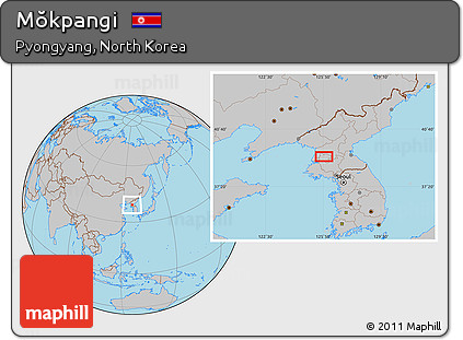 Gray Location Map of Mŏkpangi