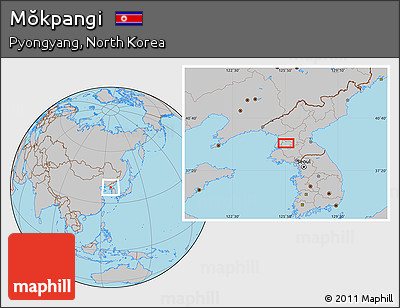 Gray Location Map of Mŏkpangi