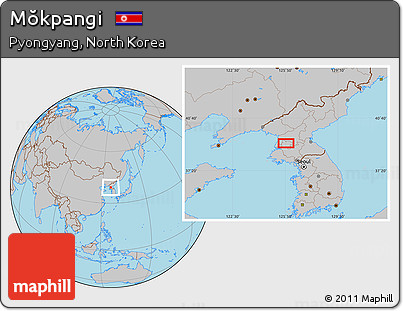 Gray Location Map of Mŏkpangi