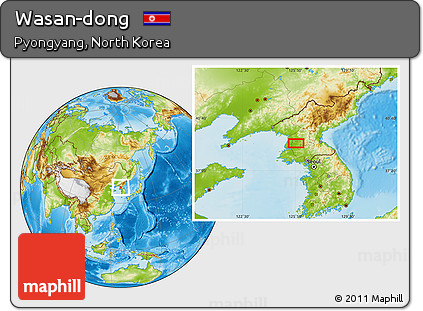 Physical Location Map of Wasan-dong
