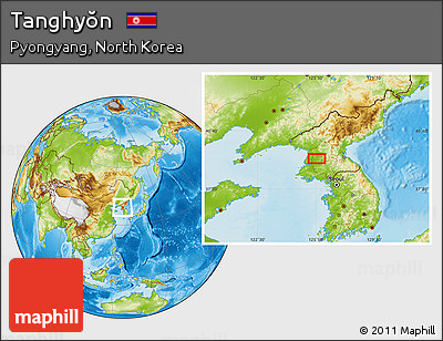 Physical Location Map of Tanghyŏn