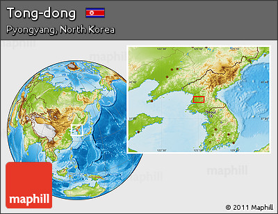 Physical Location Map of Tong-dong