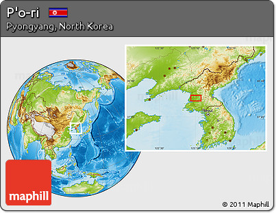 Physical Location Map of P'o-ri