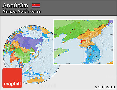 Political Location Map of Annŭrŭm