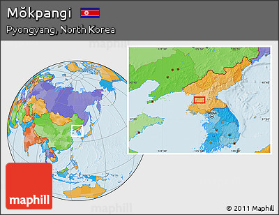 Political Location Map of Mŏkpangi