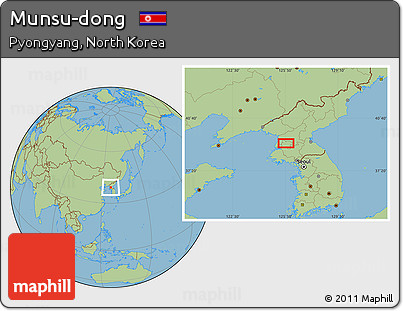 Savanna Style Location Map of Munsu-dong