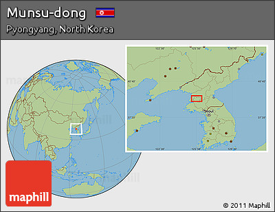 Savanna Style Location Map of Munsu-dong