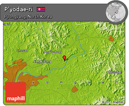 Physical Map of P'yodae-ri