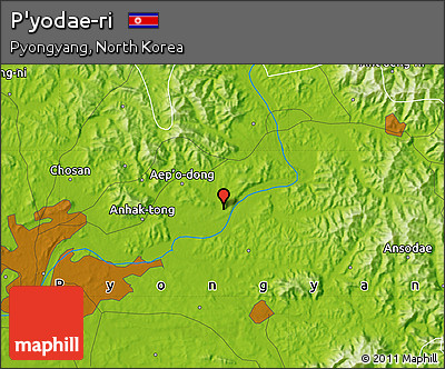Physical Map of P'yodae-ri