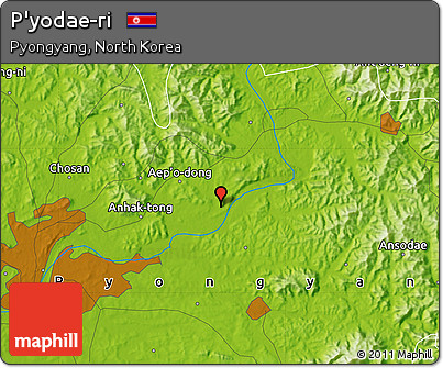 Physical Map of P'yodae-ri
