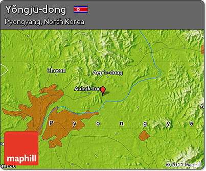 Physical Map of Yŏngju-dong