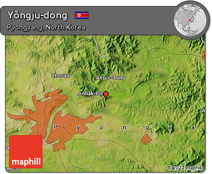 Satellite Map of Yŏngju-dong