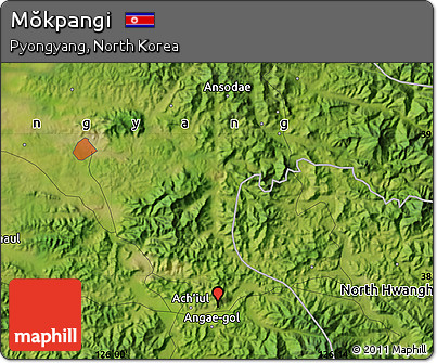 Satellite Map of Mŏkpangi