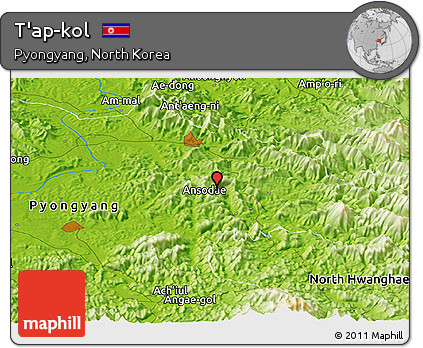 Physical Panoramic Map of T'ap-kol
