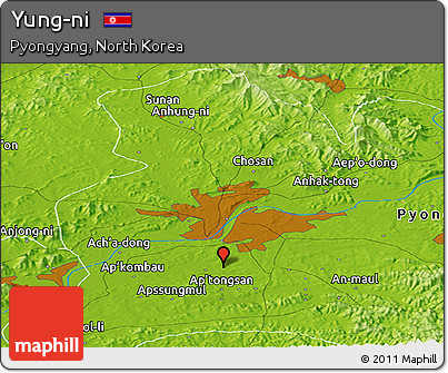 Physical Panoramic Map of Yung-ni