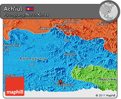 Political Panoramic Map of Ach'iul