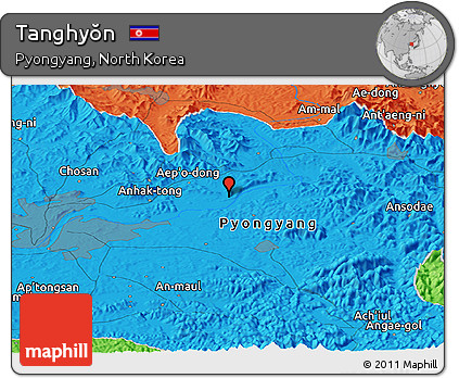 Political Panoramic Map of Tanghyŏn