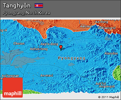 Political Panoramic Map of Tanghyŏn