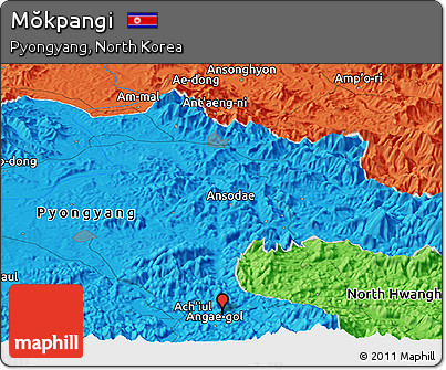 Political Panoramic Map of Mŏkpangi