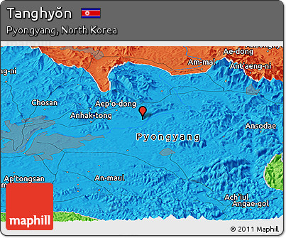 Political Panoramic Map of Tanghyŏn